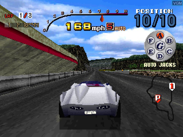 In-game screen of the game Speed Racer on Sony Playstation