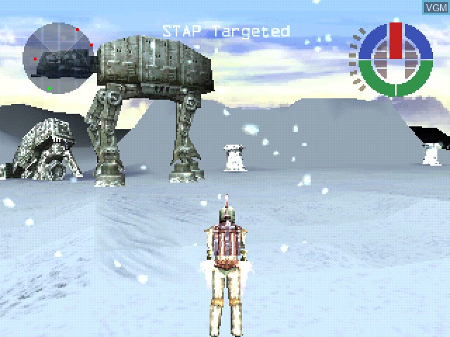 In-game screen of the game Star Wars - Demolition on Sony Playstation