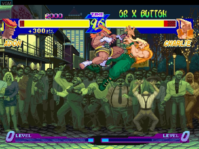 In-game screen of the game Street Fighter Alpha - Warriors' Dreams on Sony Playstation