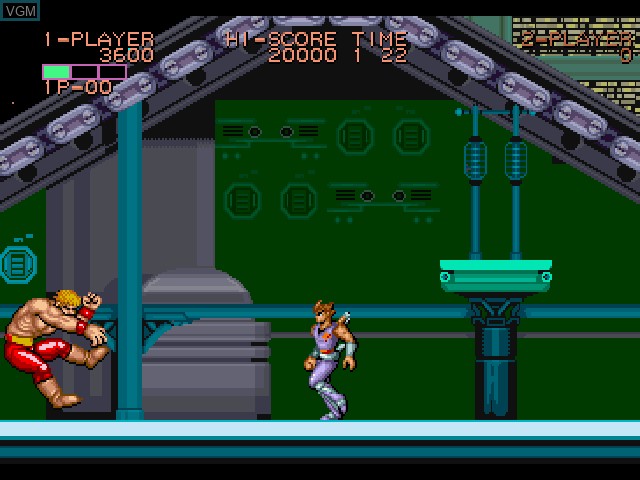 In-game screen of the game Strider Hiryu on Sony Playstation