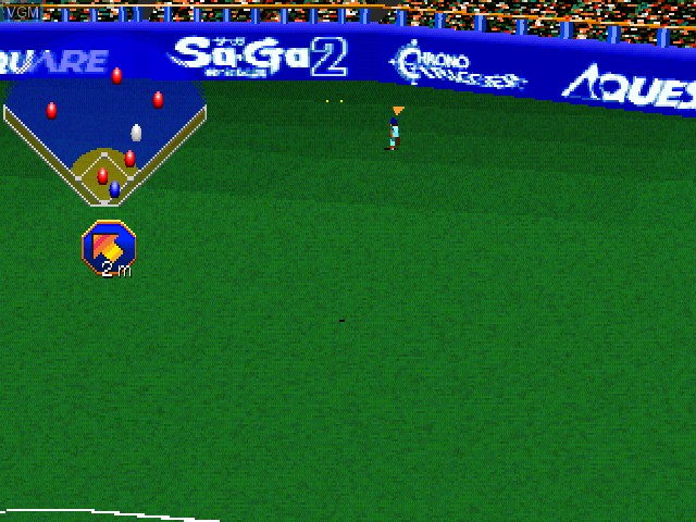 In-game screen of the game Super Live Stadium on Sony Playstation