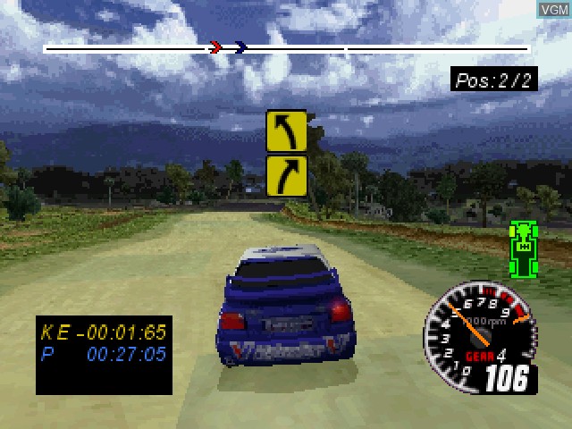 In-game screen of the game Michelin Rally Masters - Race of Champions on Sony Playstation