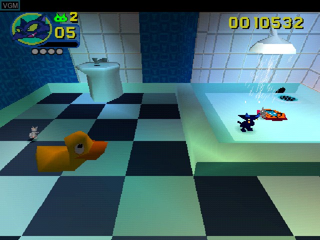 In-game screen of the game Rat Attack on Sony Playstation