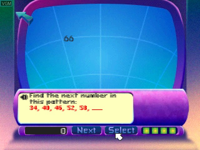 In-game screen of the game Timeless Math 7 - Rover Recovery on Sony Playstation