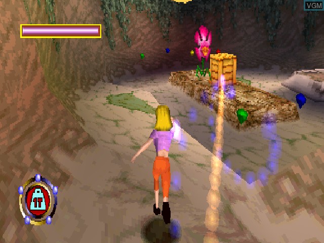 In-game screen of the game Sabrina the Teenage Witch - A Twitch in Time on Sony Playstation