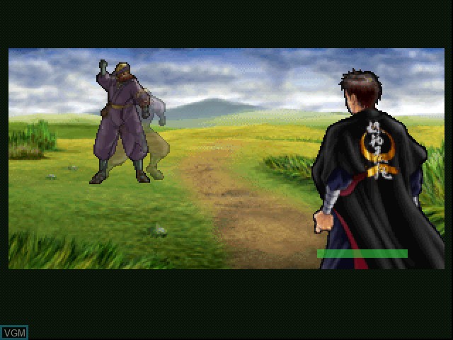 In-game screen of the game Sengoku Cyber - Fujimaru Jigokuhen on Sony Playstation