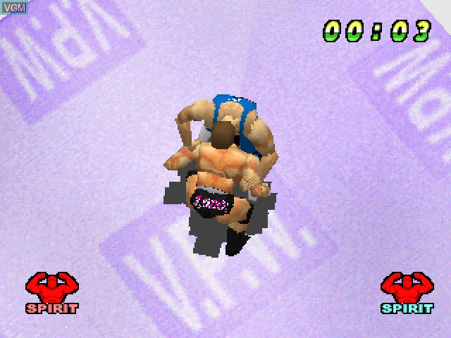 In-game screen of the game WCW vs The World on Sony Playstation