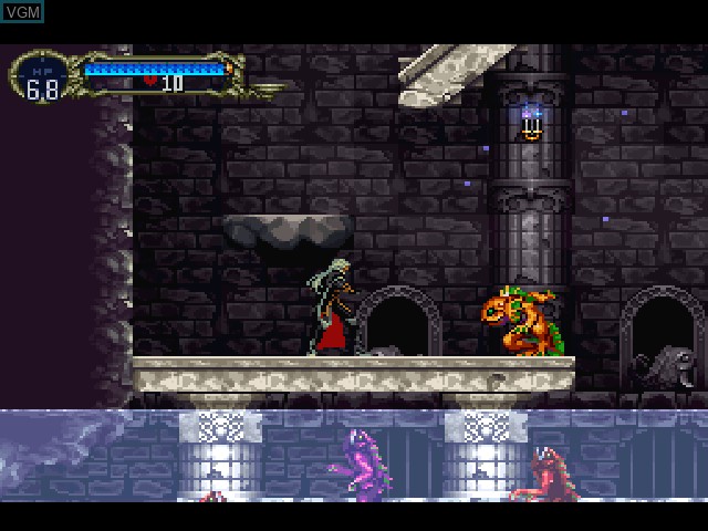 In-game screen of the game Akumajou Dracula X - Gekka no Yasoukyoku on Sony Playstation
