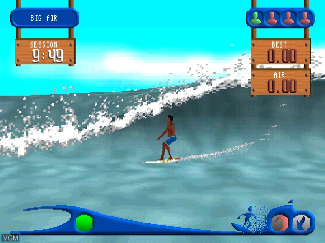 In-game screen of the game All Star Watersports on Sony Playstation