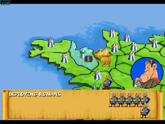 In-game screen of the game Asterix on Sony Playstation