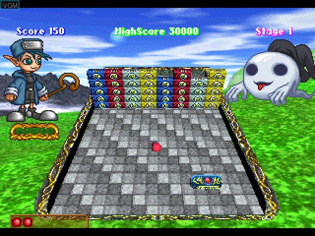 In-game screen of the game Blockids on Sony Playstation