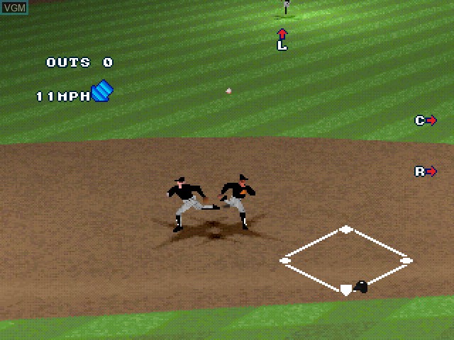 In-game screen of the game Bottom of the 9th '97 on Sony Playstation