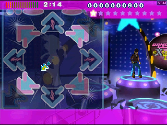 In-game screen of the game Dance - UK eXtra Trax on Sony Playstation