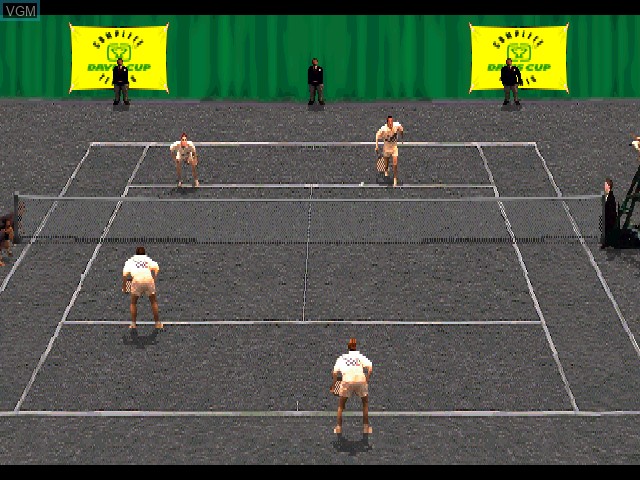 In-game screen of the game Davis Cup Complete Tennis on Sony Playstation