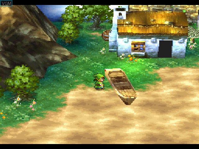 In-game screen of the game Dragon Warrior VII on Sony Playstation