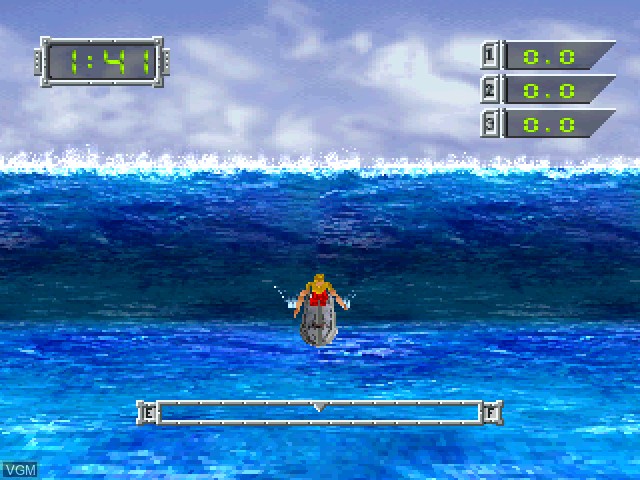 In-game screen of the game Max Surfing 2nd on Sony Playstation