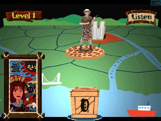 In-game screen of the game Moritaka Chisato - Safari Tokyo on Sony Playstation
