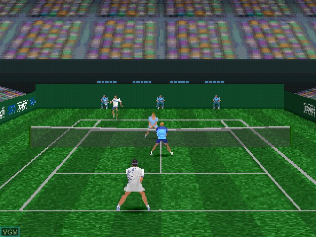 In-game screen of the game Power Serve on Sony Playstation
