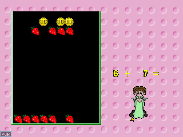 In-game screen of the game Shichida Shiki Unou de Asoventure - Katachi 123 4~6-Sai Muke on Sony Playstation