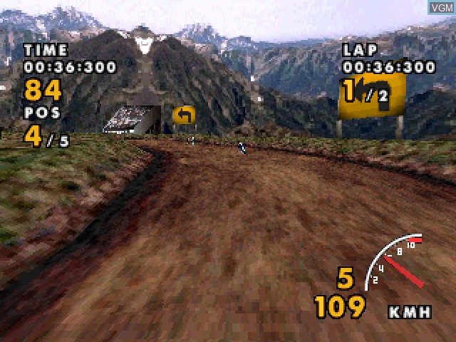 In-game screen of the game Simple 1500 Series Vol. 17 - The Bike Race on Sony Playstation