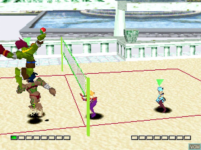 In-game screen of the game Chou Sentou Kyuugi Vanborg on Sony Playstation