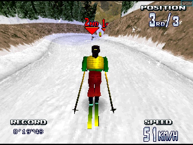 In-game screen of the game Extreme Snow Break on Sony Playstation