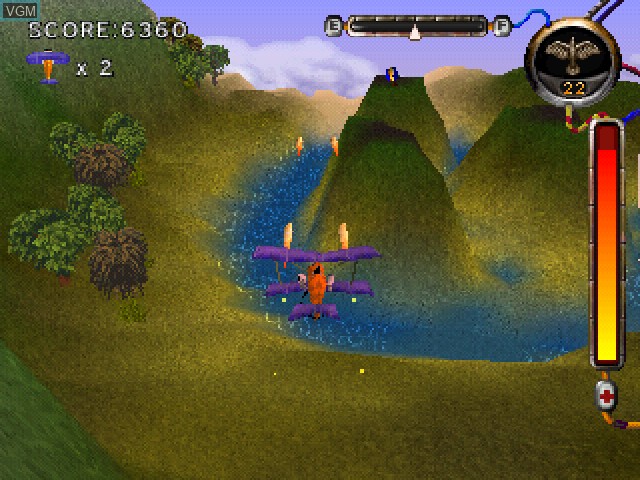 In-game screen of the game Frenzy! on Sony Playstation