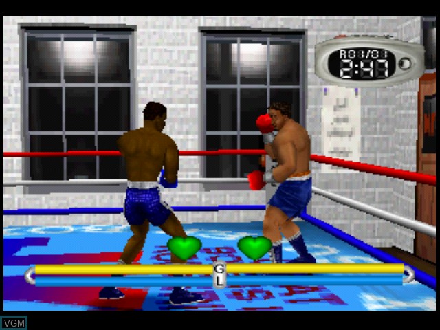 In-game screen of the game Victory Boxing Challenger on Sony Playstation