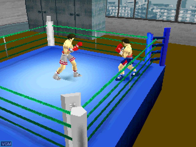 In-game screen of the game K.O. The Live Boxing on Sony Playstation