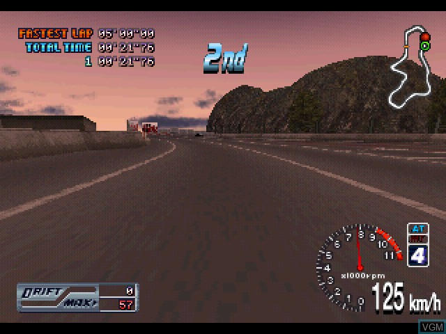 In-game screen of the game Touge Max G on Sony Playstation