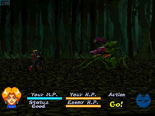 In-game screen of the game Wolkenkratzer - Shinpan no Tou on Sony Playstation