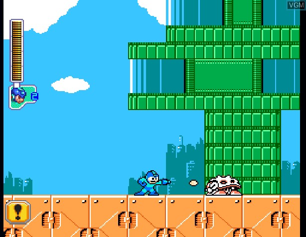 In-game screen of the game RockMan 3 - Dr. Wily no Saigo!? on Sony Playstation