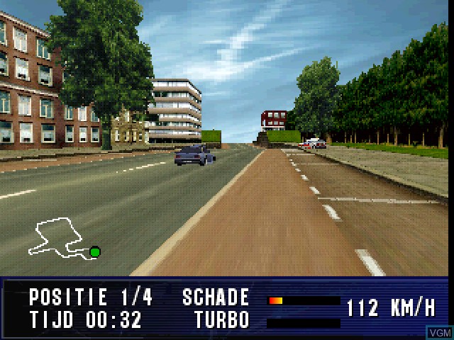 In-game screen of the game A2 Racer III - Europa Tour on Sony Playstation