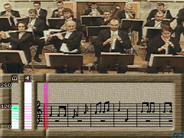 In-game screen of the game Maestromusic Encore Disc, The on Sony Playstation
