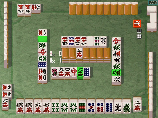 In-game screen of the game Super Price Series - Mahjong on Sony Playstation