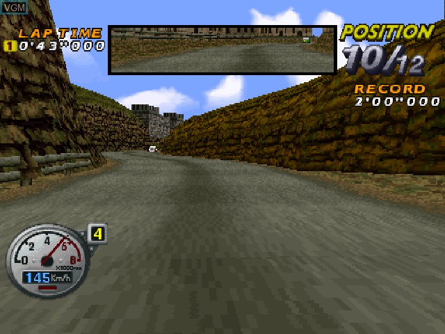 In-game screen of the game Rally de Africa on Sony Playstation