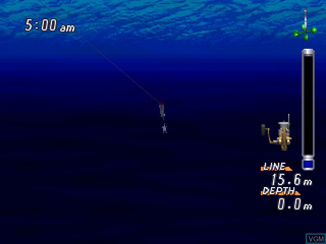 In-game screen of the game SeaBass Fishing 2 on Sony Playstation