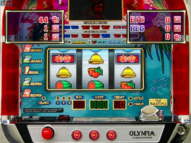 In-game screen of the game Slot! Pro 8 - Shimauta 30 & Hana Densetsu 25 on Sony Playstation