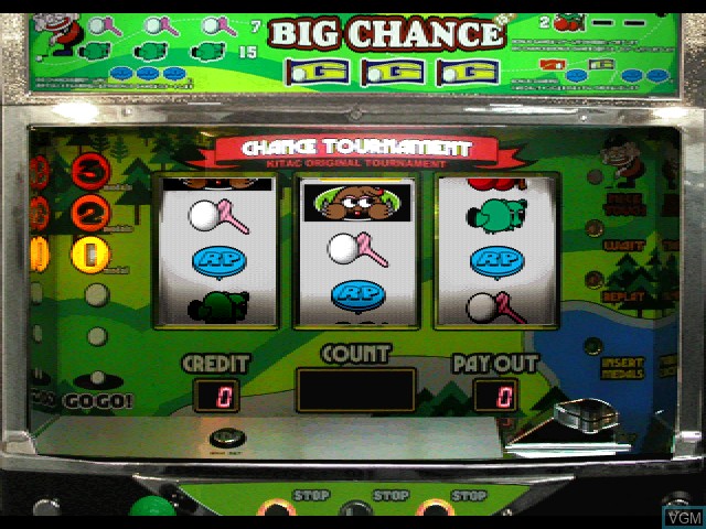 In-game screen of the game Slotter Mania 5 on Sony Playstation