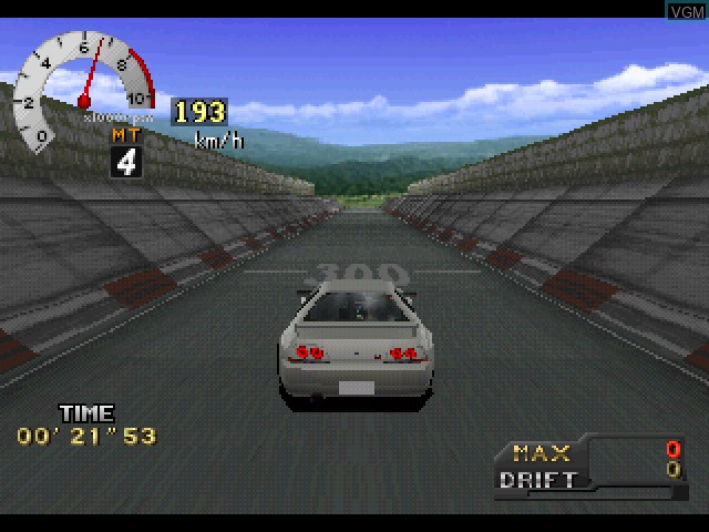 In-game screen of the game Touge Max 2 on Sony Playstation