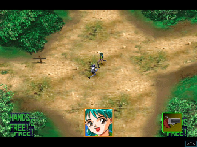 In-game screen of the game Seisyoujokantai Virgin Fleet on Sony Playstation