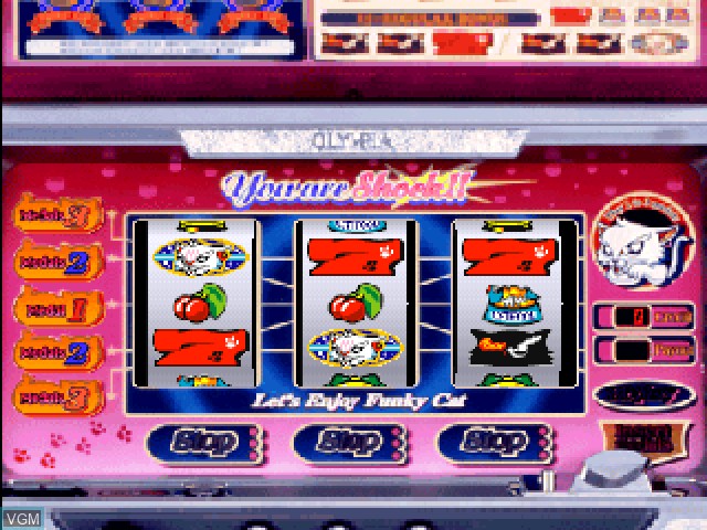 In-game screen of the game Virtua Pachi-Slot Olympia Special on Sony Playstation