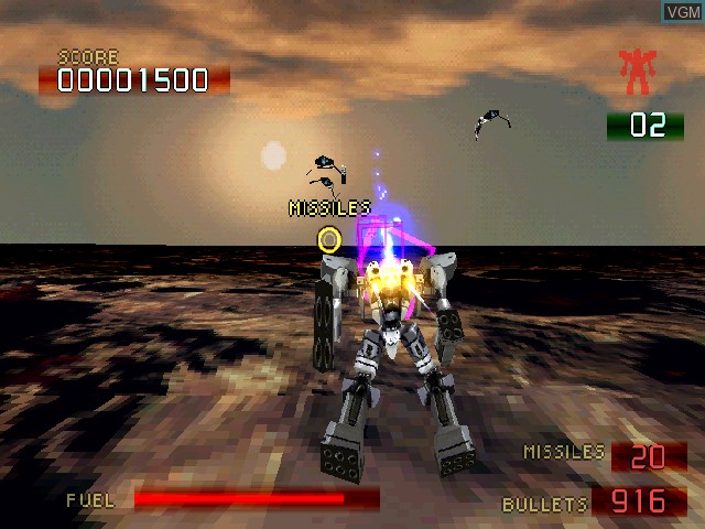 In-game screen of the game Silent Iron on Sony Playstation