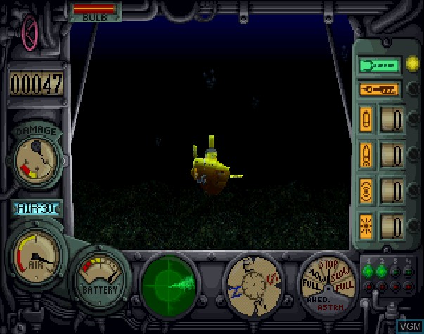 In-game screen of the game Deep Sea Adventure - Kaitei Kyuu Panthalassa no Nazo on Sony Playstation
