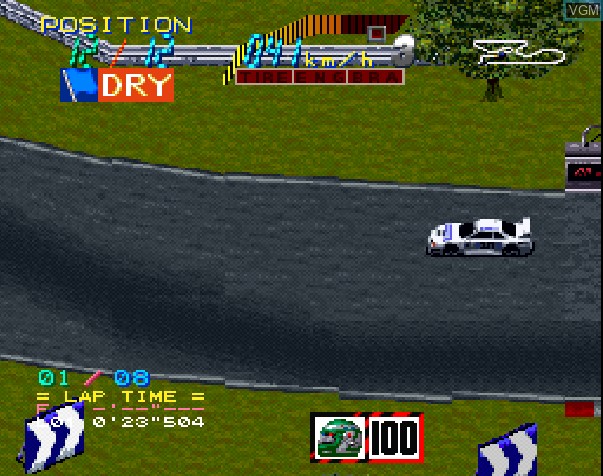 In-game screen of the game GT Kai - All Japan Grand Touring Car Championship on Sony Playstation