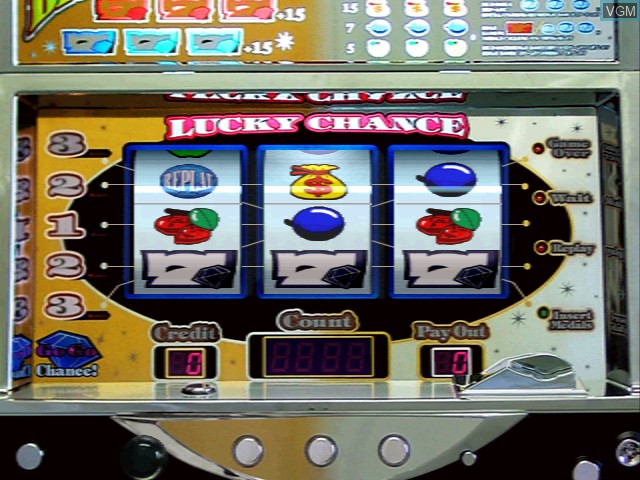 In-game screen of the game Slotter Mania 8 - Miwaku no Takarabako! Jewel Magic 2 & Gold & Silver on Sony Playstation
