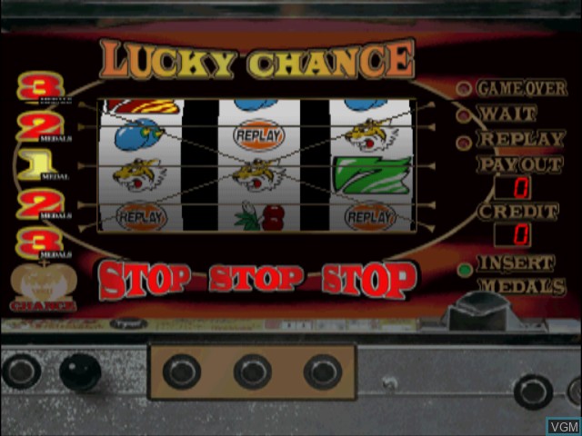 In-game screen of the game Virtua Pachi-Slot 7 - Kita Denshi, Olympia on Sony Playstation