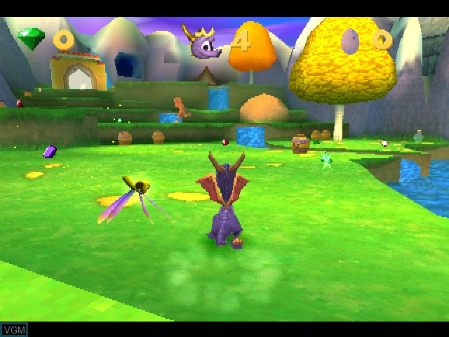 In-game screen of the game Spyro Collector's Edition on Sony Playstation