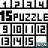 Title screen of the game 15 Puzzle on Sony Pocket Station