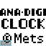 Title screen of the game Ana-Digi Clock on Sony Pocket Station